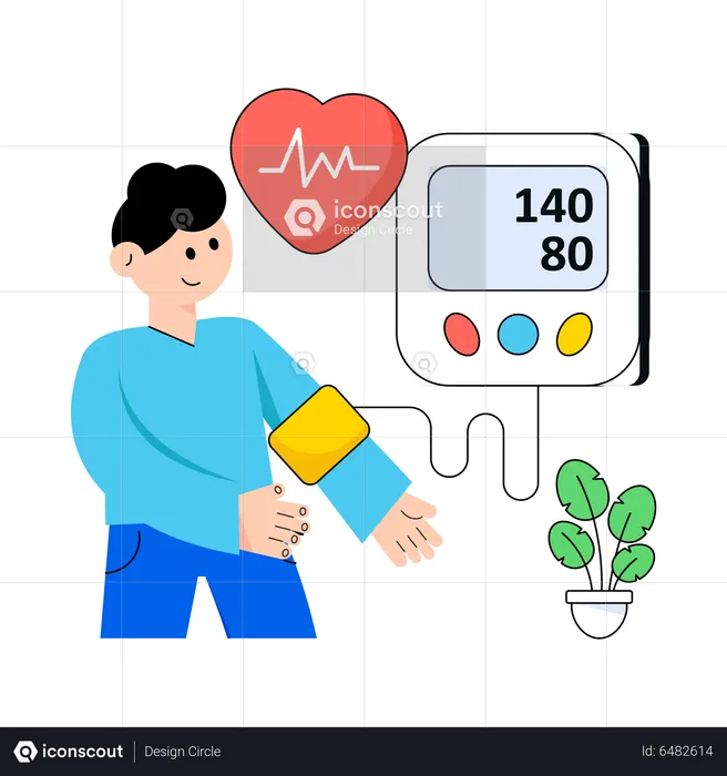 Blood Pressure Screening  Illustration