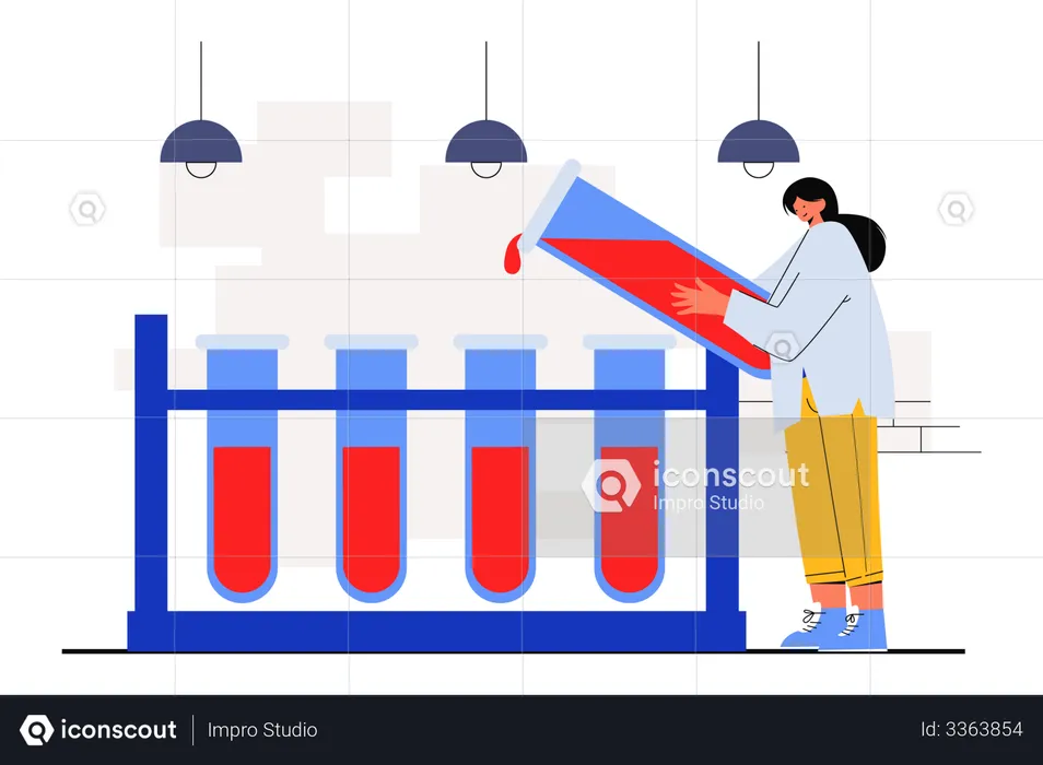 Blood Test  Illustration