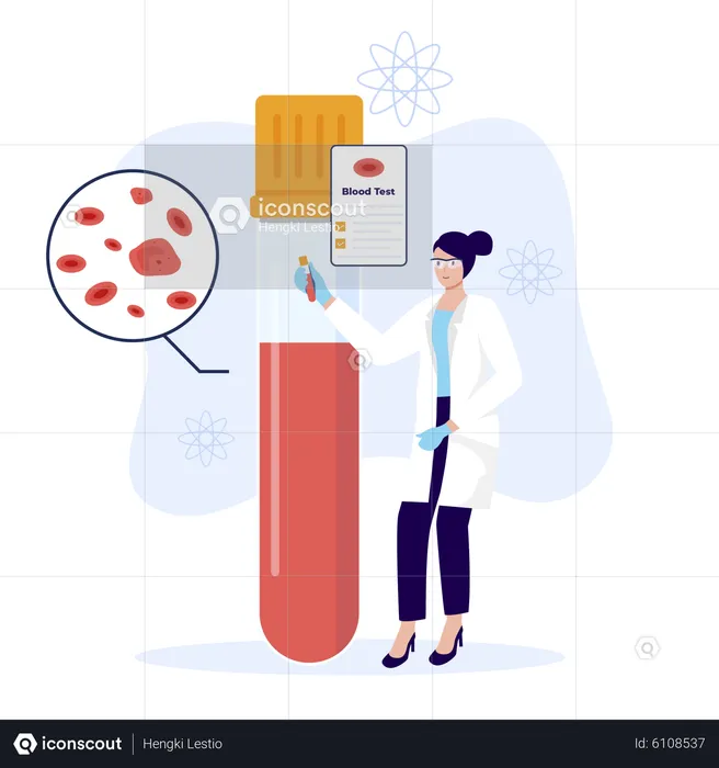 Blood test  Illustration