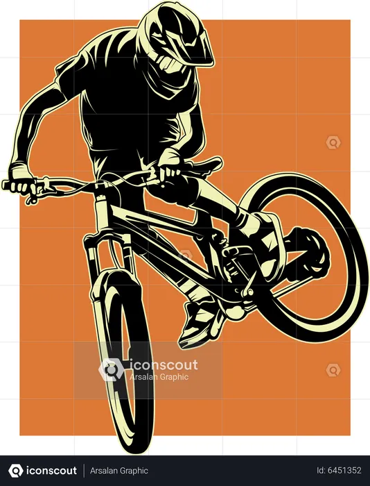 Bmx libre  Illustration