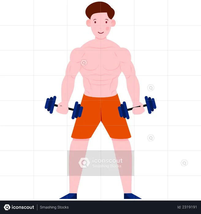 Body Builder  Illustration