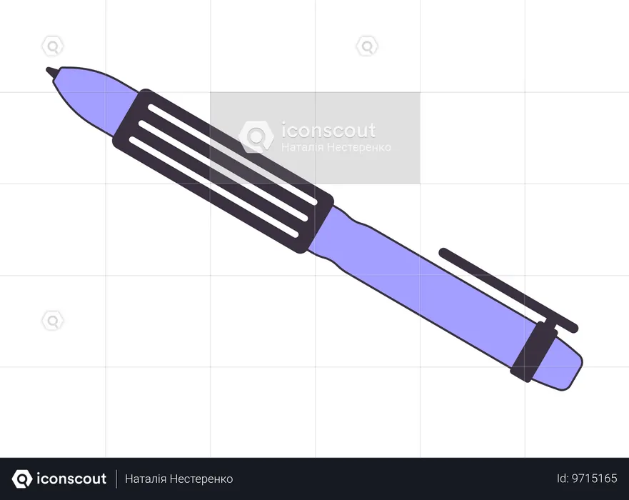 Bolígrafo de tinta para escribir.  Illustration