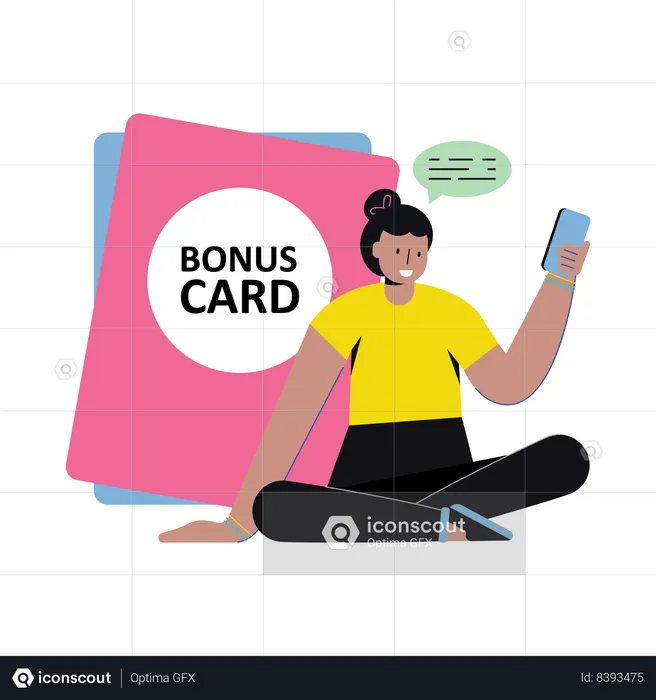 Bonus Card  Illustration