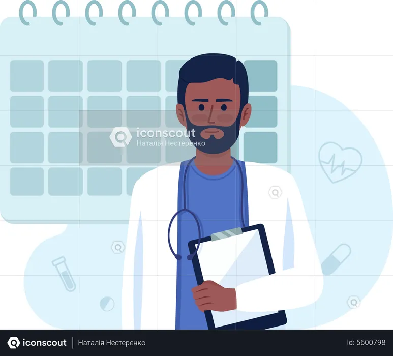 Book doctor appointment  Illustration