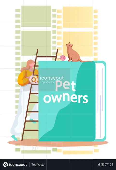 Book for pet owners  Illustration