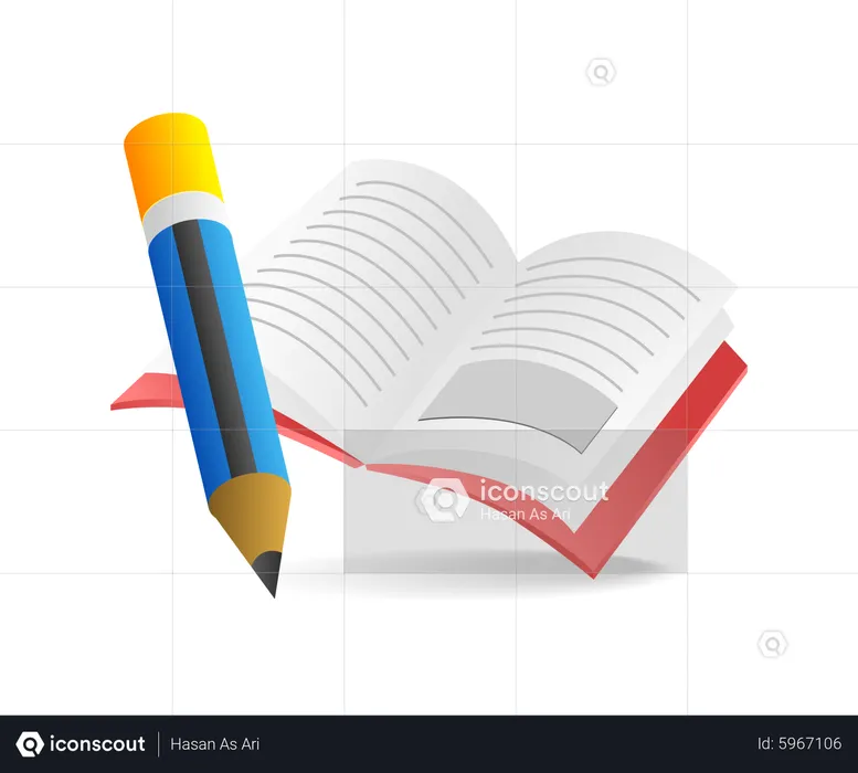 Book pencil  Illustration