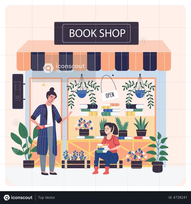 Book Store  Illustration