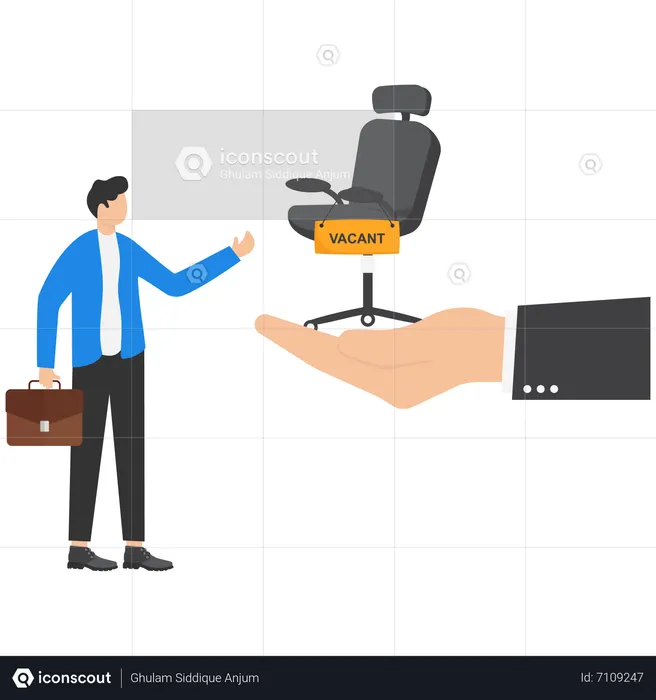 Boss Offering A New Job To Employee  Illustration