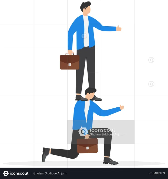 Boss oppressive employee  Illustration
