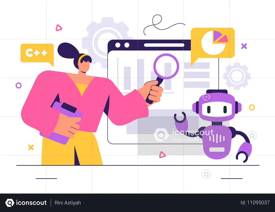 Bot Automation  Illustration