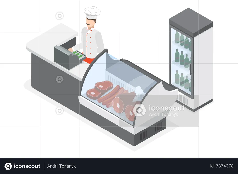 Boucherie  Illustration