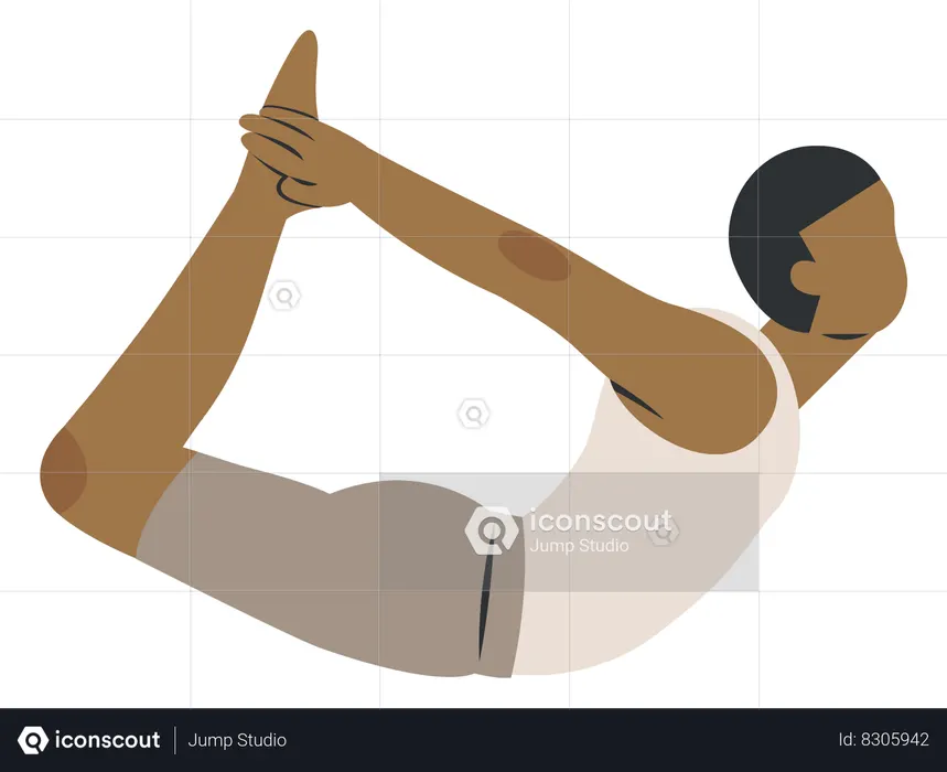 Bow Yoga  Illustration