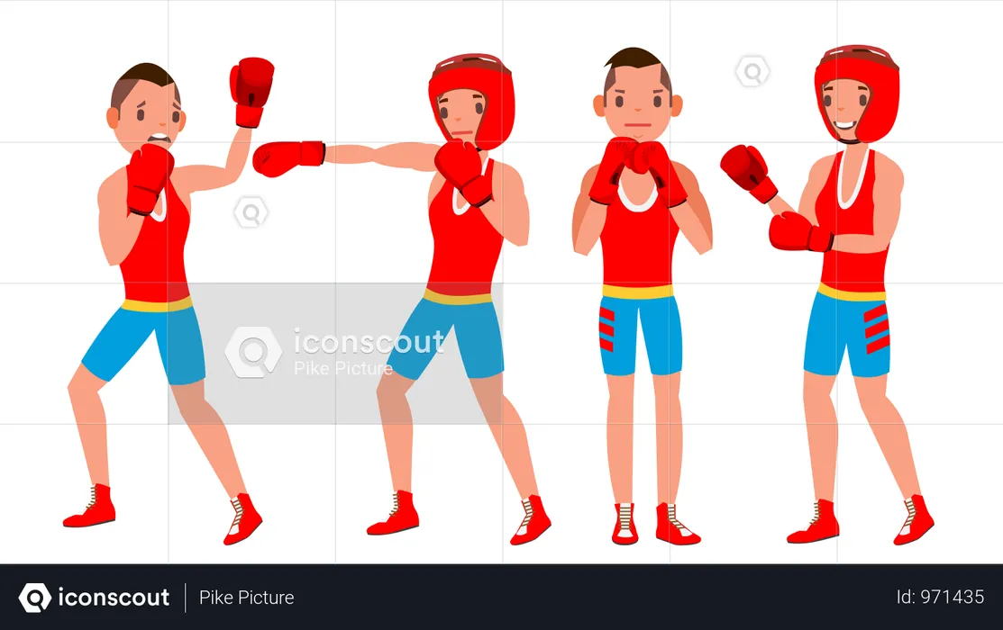 Boxer Player  Illustration