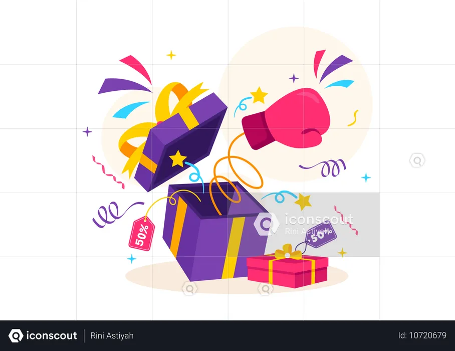 Boxing Day Sale  Illustration