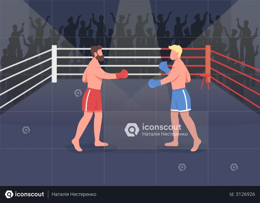 Boxing event  Illustration