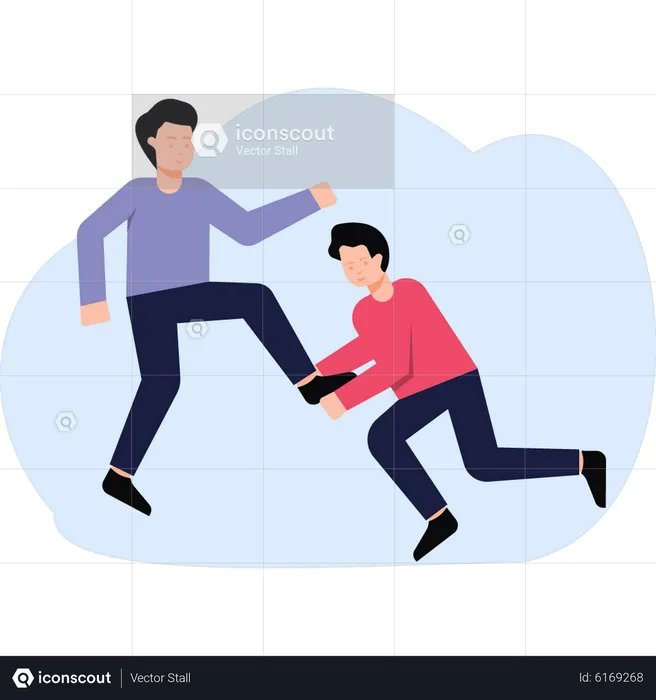 Boy are fighting  Illustration