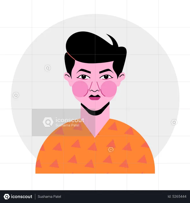 Boy avatar  Illustration