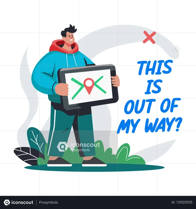 Boy Lost location  Illustration
