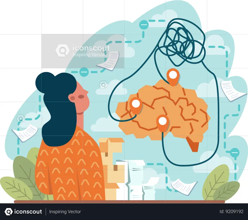 Brain controlling  Illustration