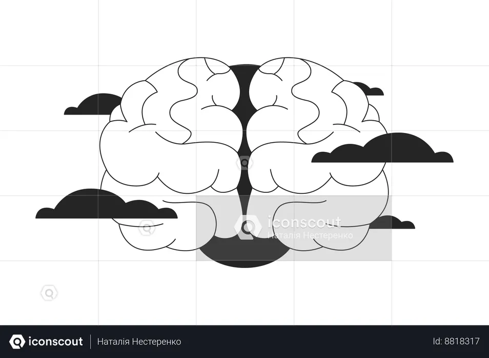 Brain fog syndrome  Illustration