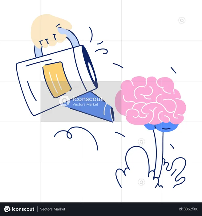 Brain Growth  Illustration