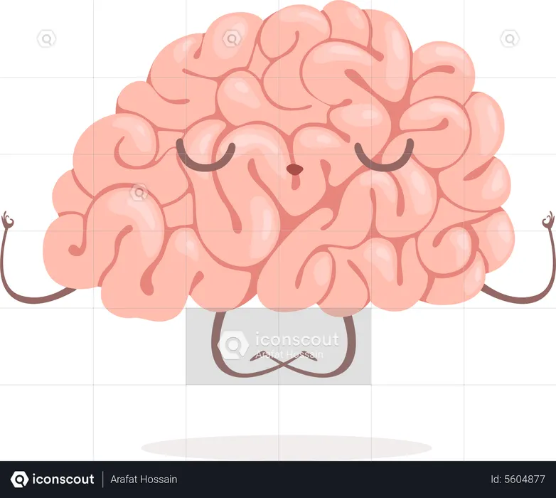 Brain Mindfulness  Illustration
