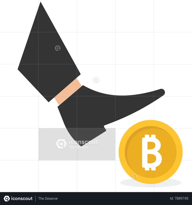 Brake the Bitcoin  Illustration