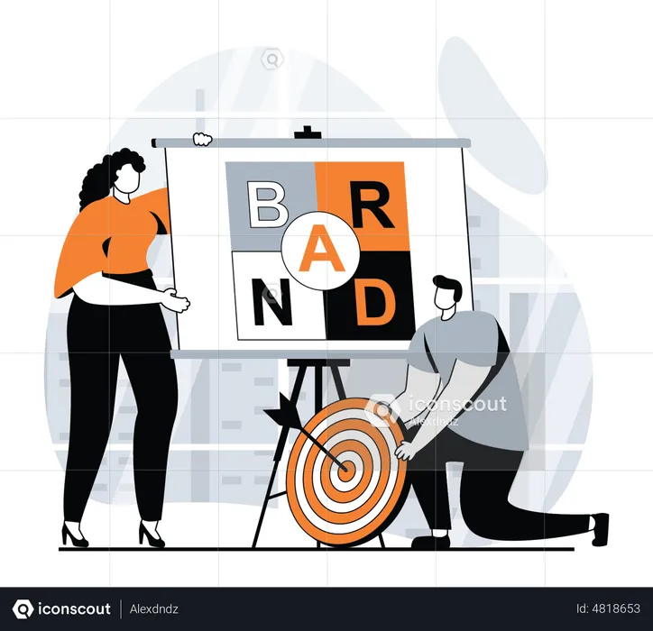Brand Making Target  Illustration