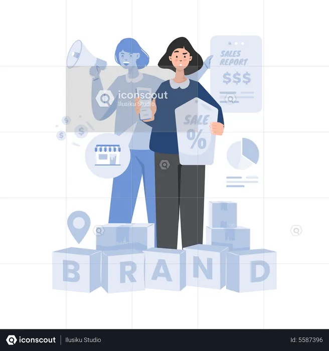 Brand marketing  Illustration