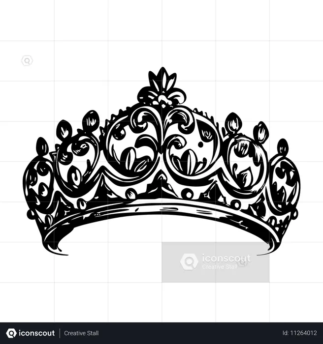 Braut-Tiara  Illustration