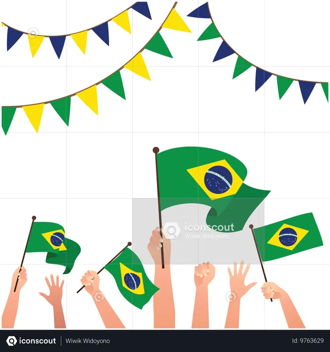 Brazil Independence day Celebration  Illustration