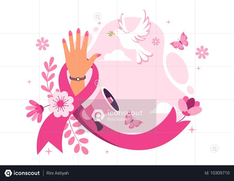 Breast Cancer Advocacy  Illustration