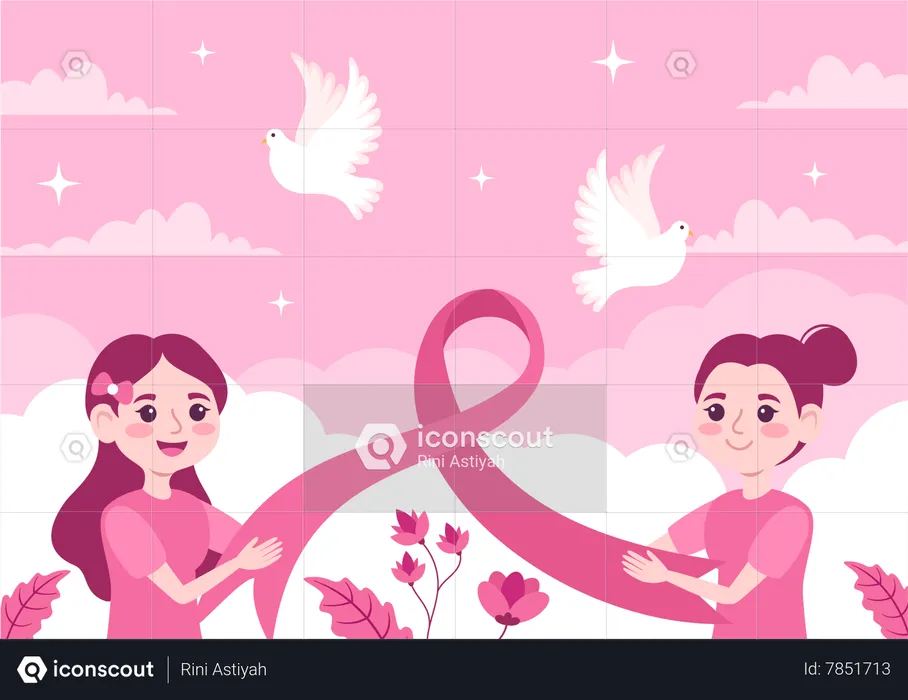 Breast Cancer Awareness  Illustration