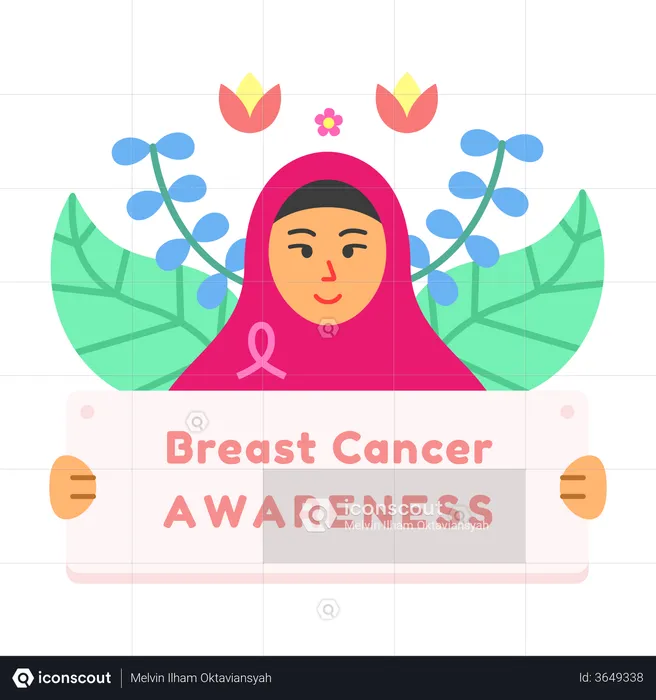 Breast cancer awareness campaign  Illustration