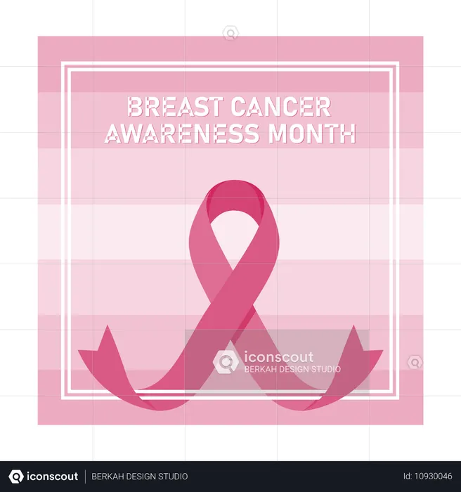 Breast cancer awareness month  Illustration