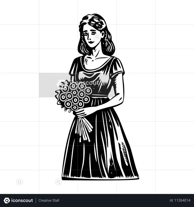 Bridesmaid  Illustration