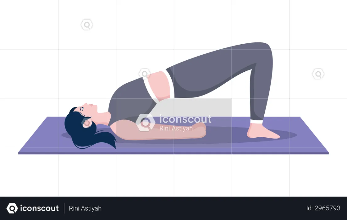 Bridge pose  Illustration