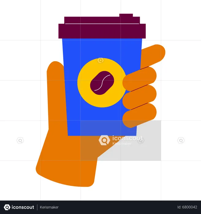 Bring coffee cup  Illustration