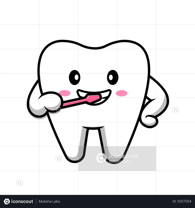 Brossage des dents  Illustration