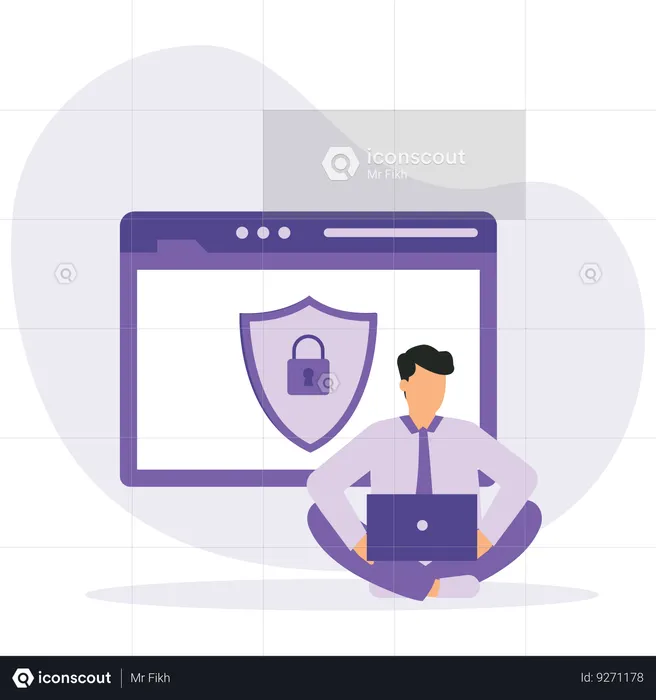 Browser security  Illustration