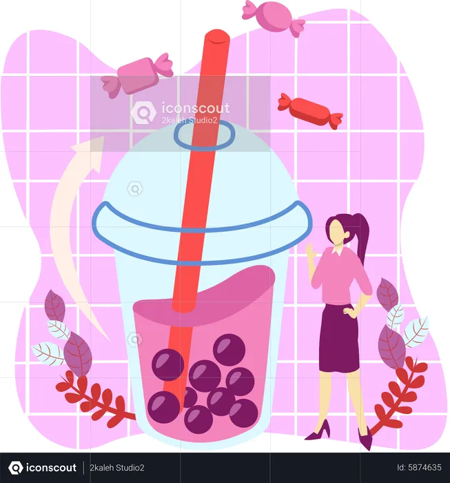 Bubble Tea  Illustration