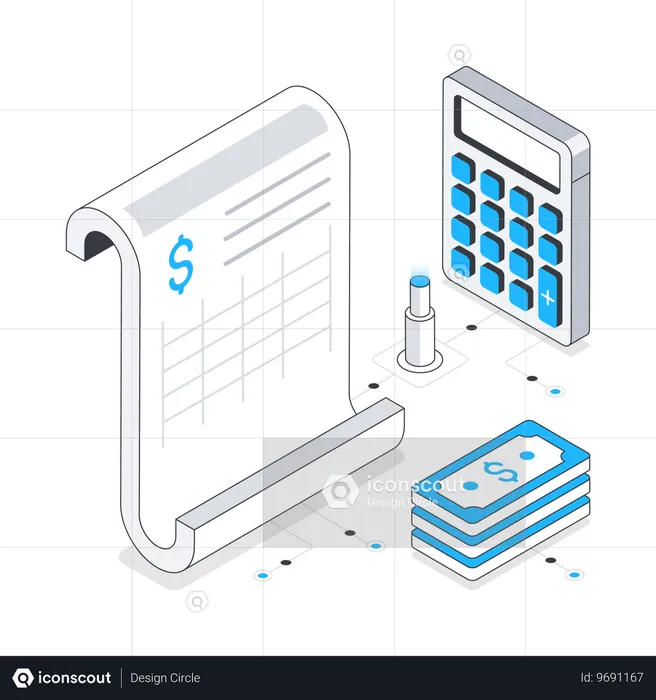 Buchhaltung  Illustration