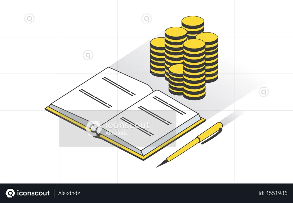 Buchhaltung  Illustration