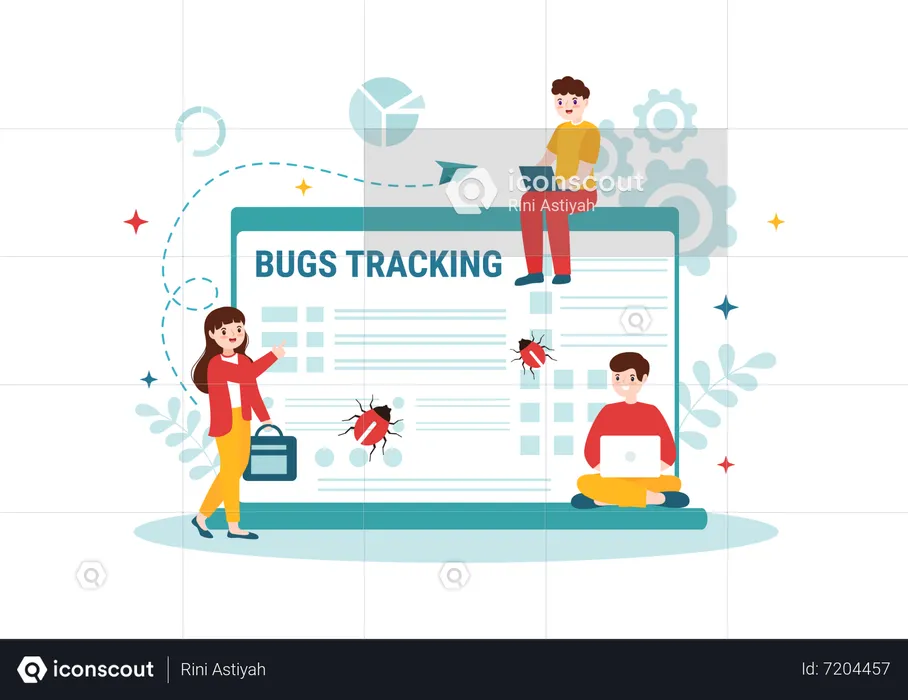 Bug Tracking  Illustration