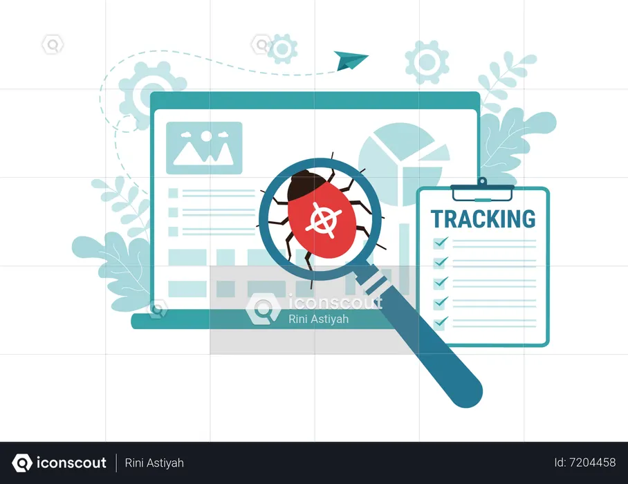 Bug Tracking  Illustration