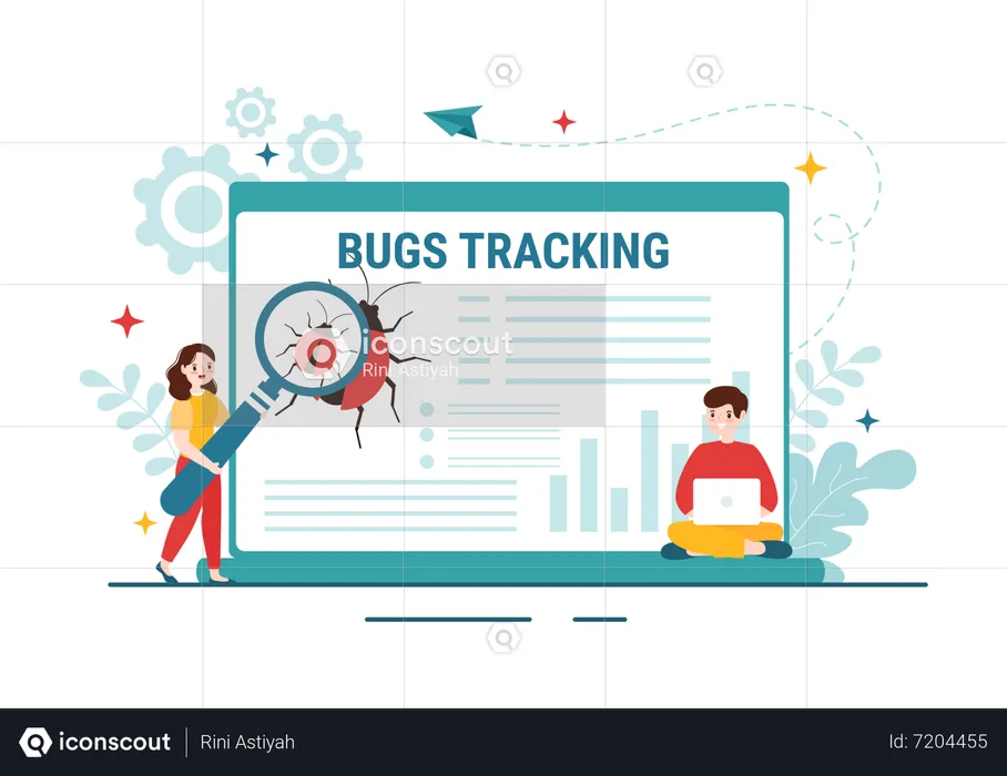 Bug Tracking  Illustration