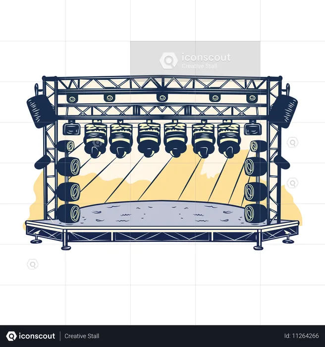 Bühnenbeleuchtung  Illustration