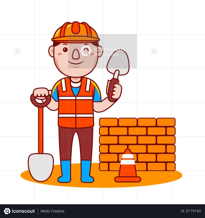 Best Premium Builder Illustration download in PNG & Vector format Best Premium Builder Illustration download in PNG & Vector format