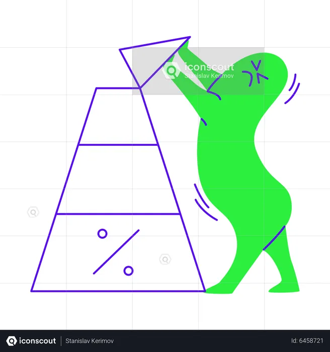 Building a pyramid chart  Illustration