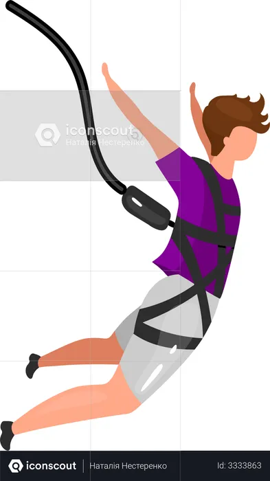 Bungee jumping  Illustration